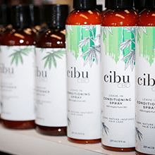 Example bottles of Cibu products